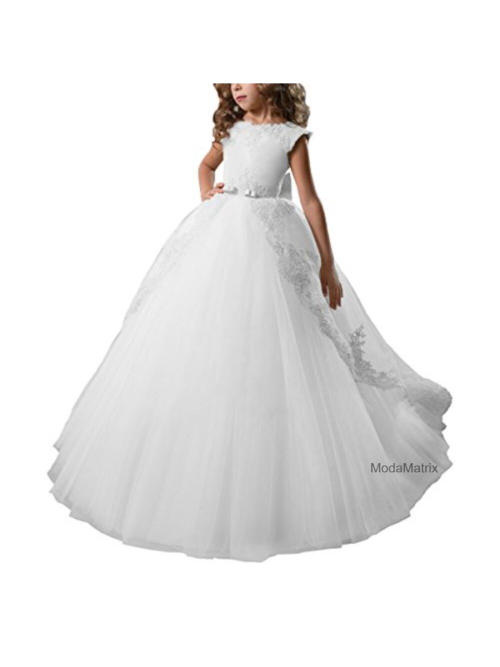Flower Girl Dress Puffy Long Ball Gown Tulle Lace Special Occasion